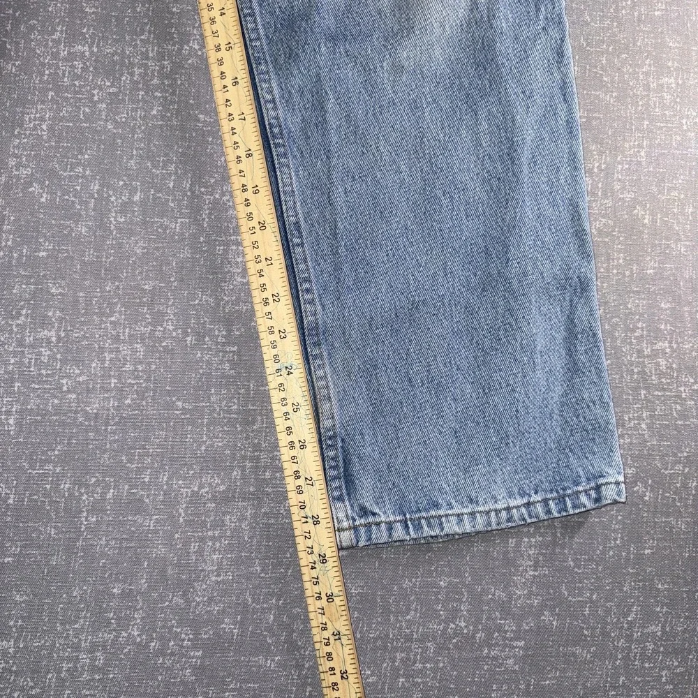 BCC Blues Jeans Mens 36x30 Light Wash Denim Loose Fit Straight Leg Classic